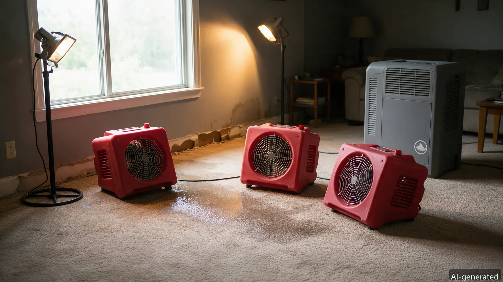 AI-generated photo of drying equipment at work