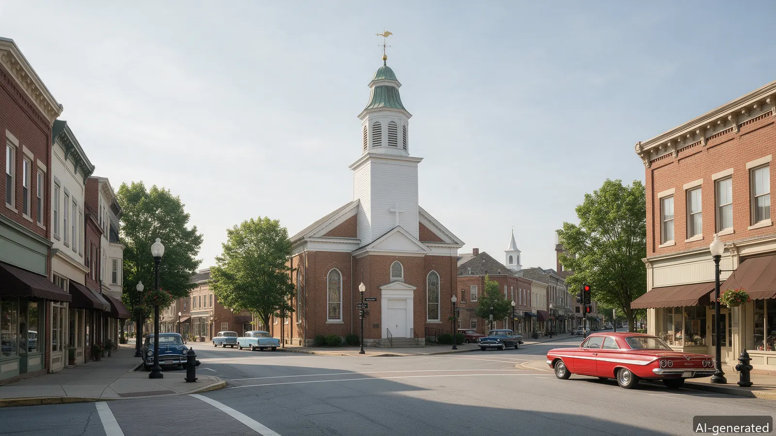 AI-generated photo of New Oxford square
